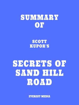 cover image of Summary of Scott Kupor's Secrets of Sand Hill Road